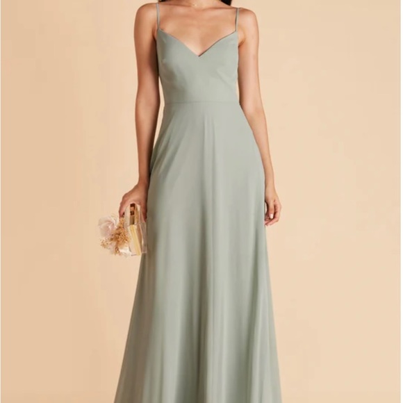 David's Bridal Dresses Davids Bridal Sage Green Dress Poshmark